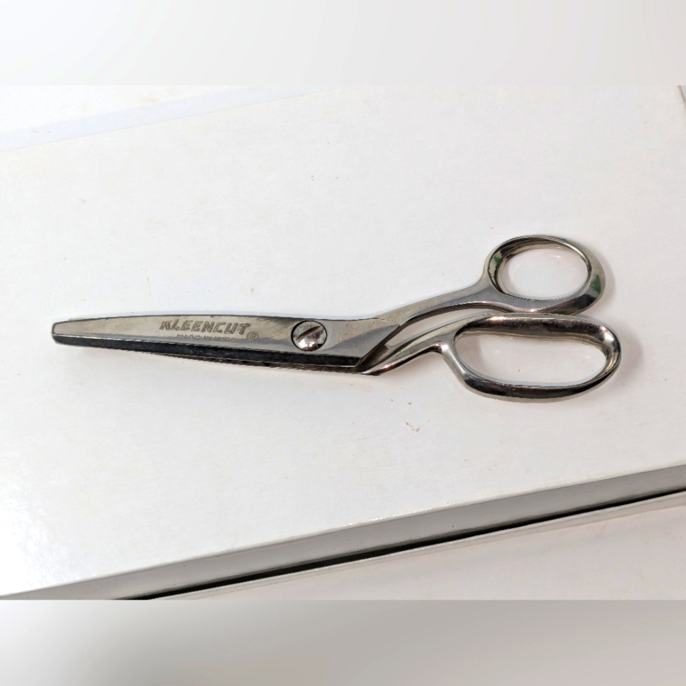 KLEENCUT Vintage #5 Scissors Pinking Shears Zig-Zag Very Good Condition